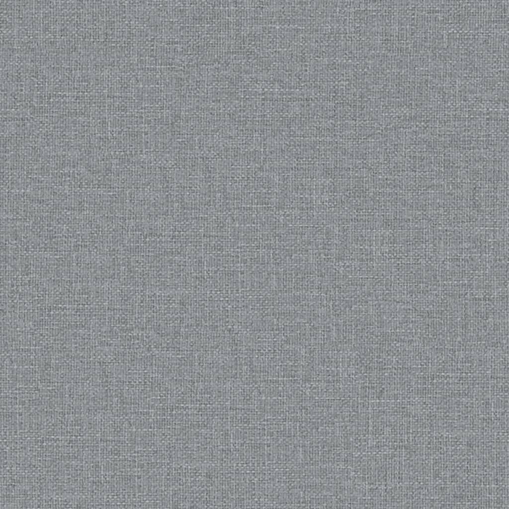 vidaXL Chaise Longue Light Gray Fabric