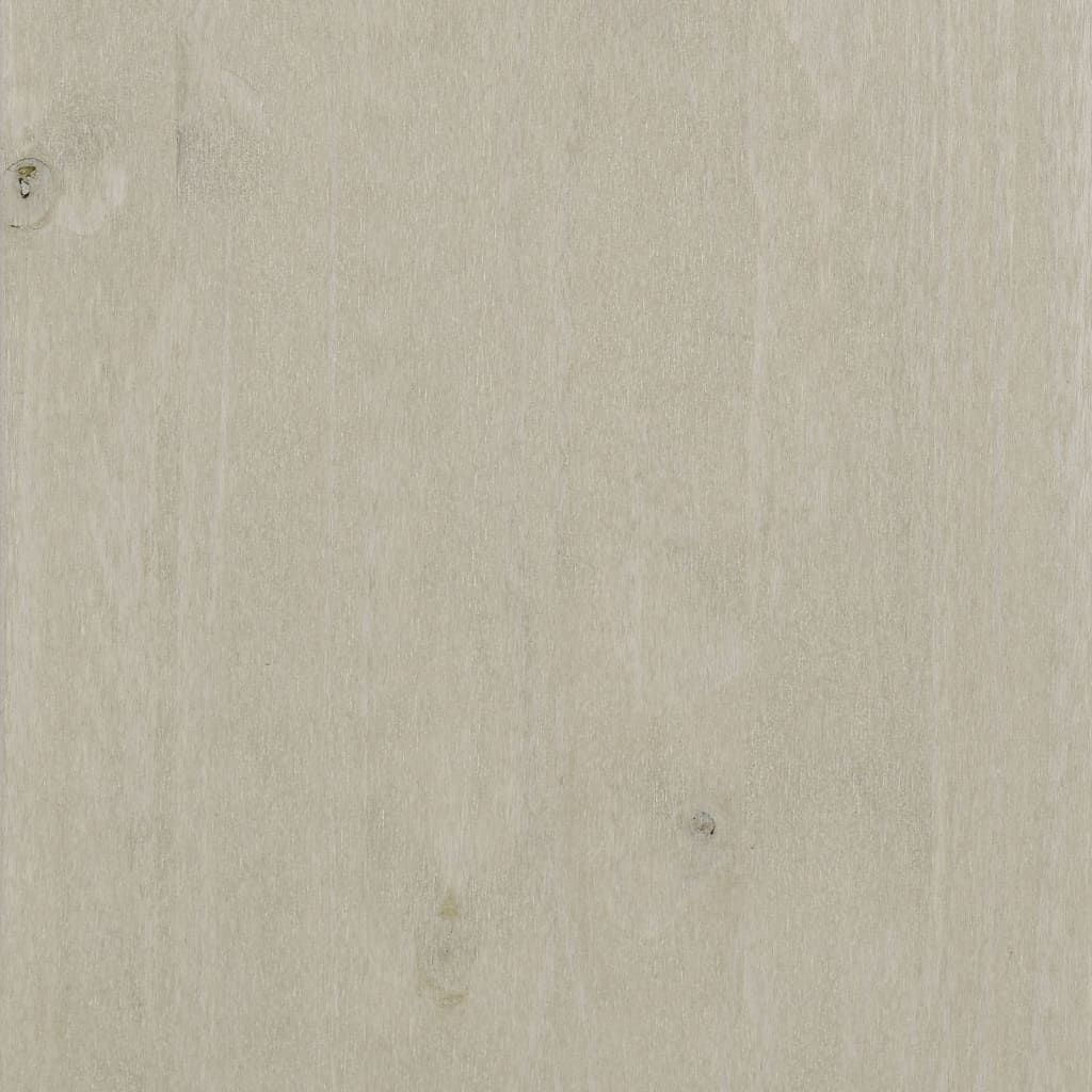 vidaXL CD Cabinet HAMAR White 17.7"x7.1"x39.4" Solid Wood Pine