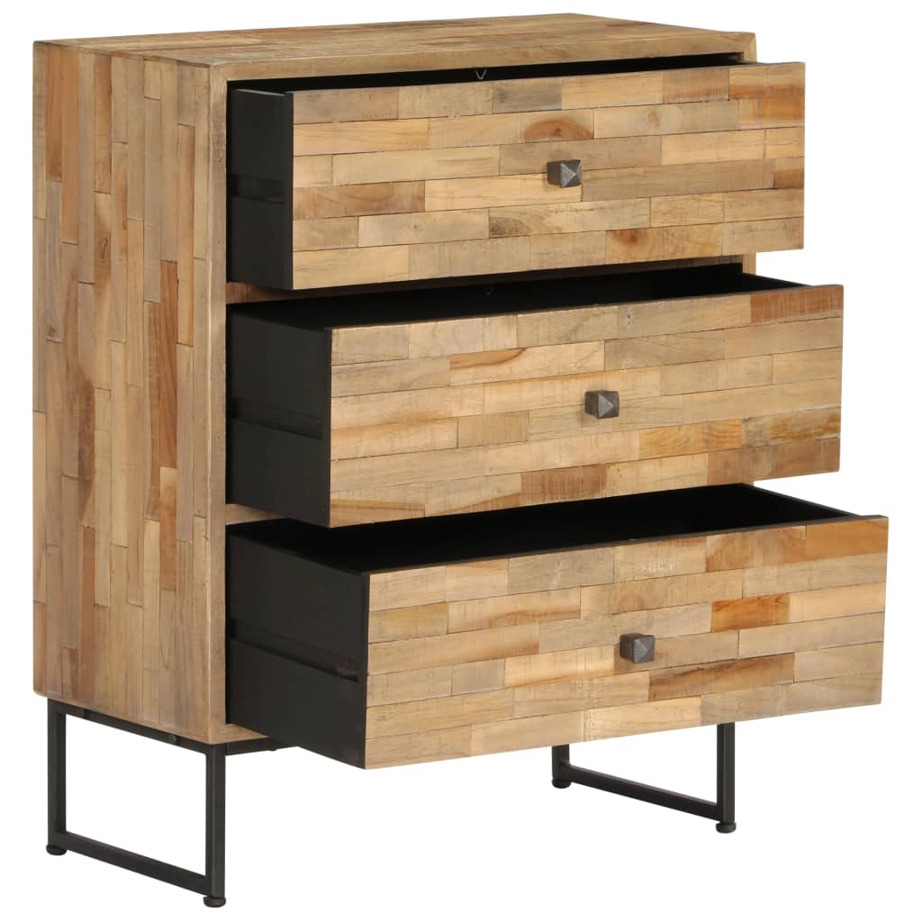 vidaXL Sideboard Set 2 Pieces Reclaimed Teak Wood
