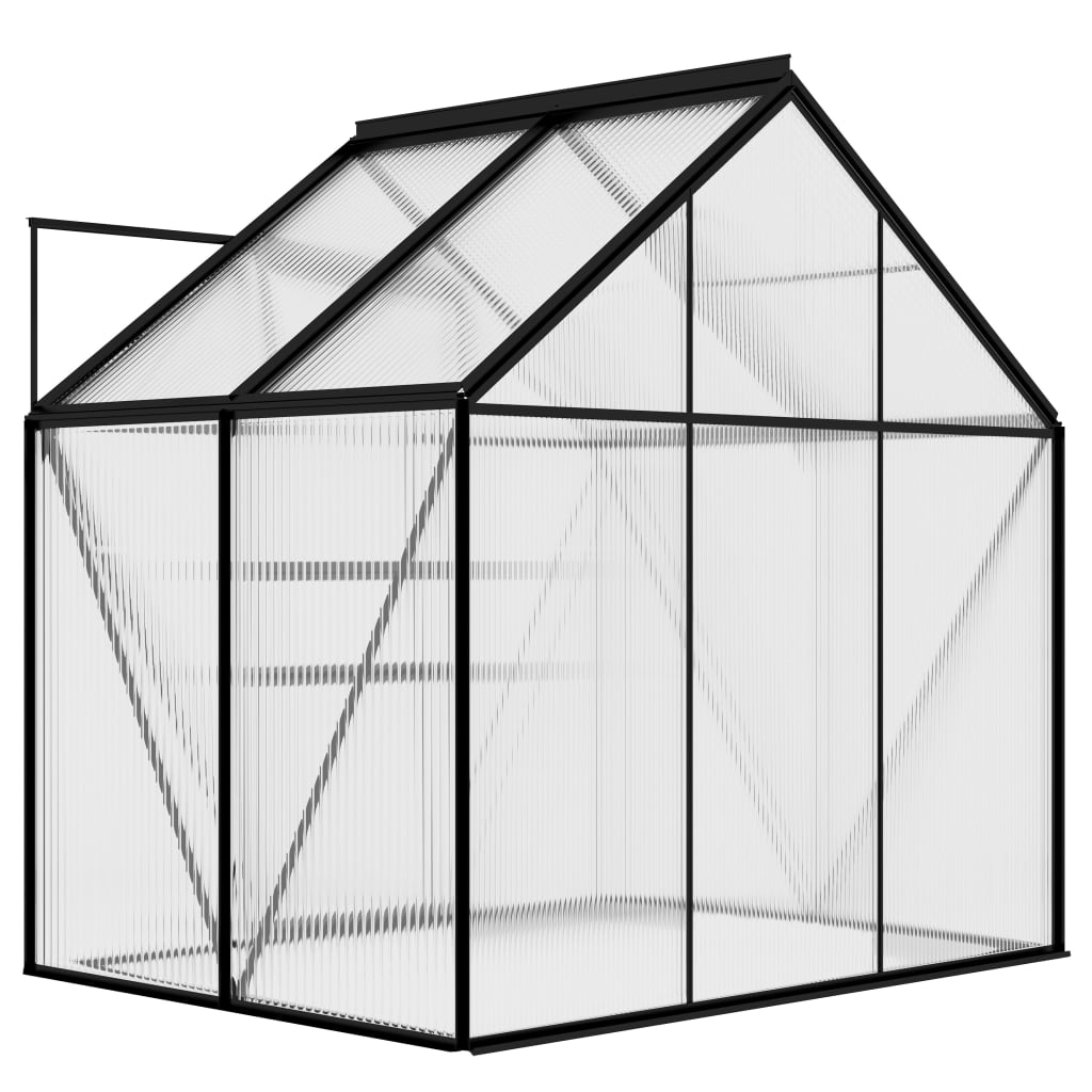 vidaXL Greenhouse Anthracite Aluminum 26.6 ft?
