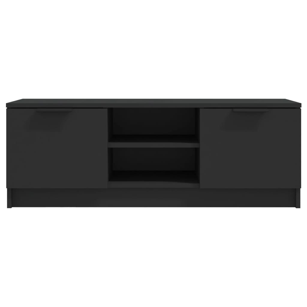 vidaXL TV Cabinet Black 40.2"x13.8"x14.4" Engineered Wood