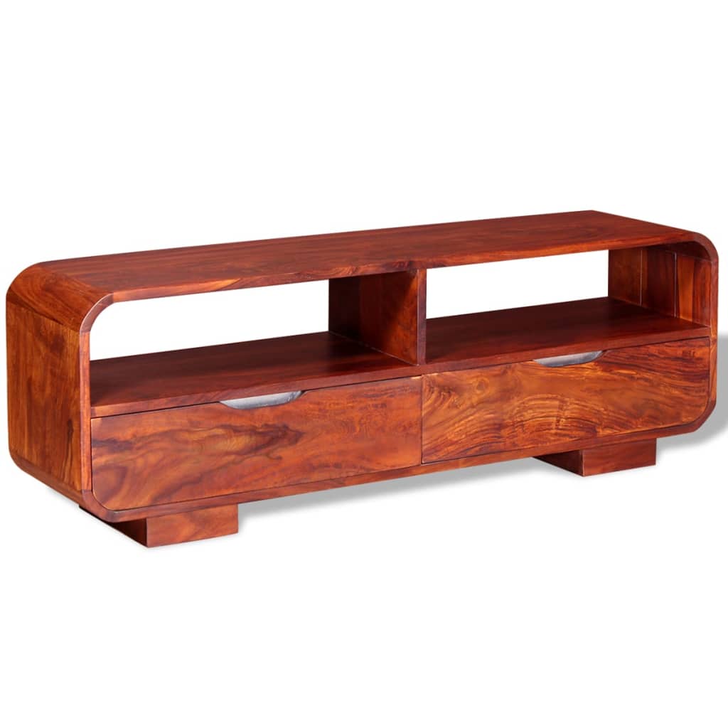 vidaXL TV Stand Solid Wood Sheesham 45.7"x11.8"x15.7"