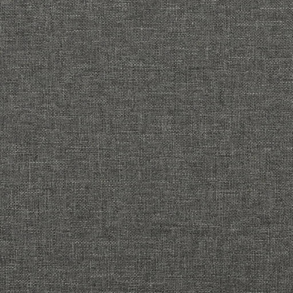 vidaXL Bed Frame Dark Gray 59.8"x79.9" Queen Fabric