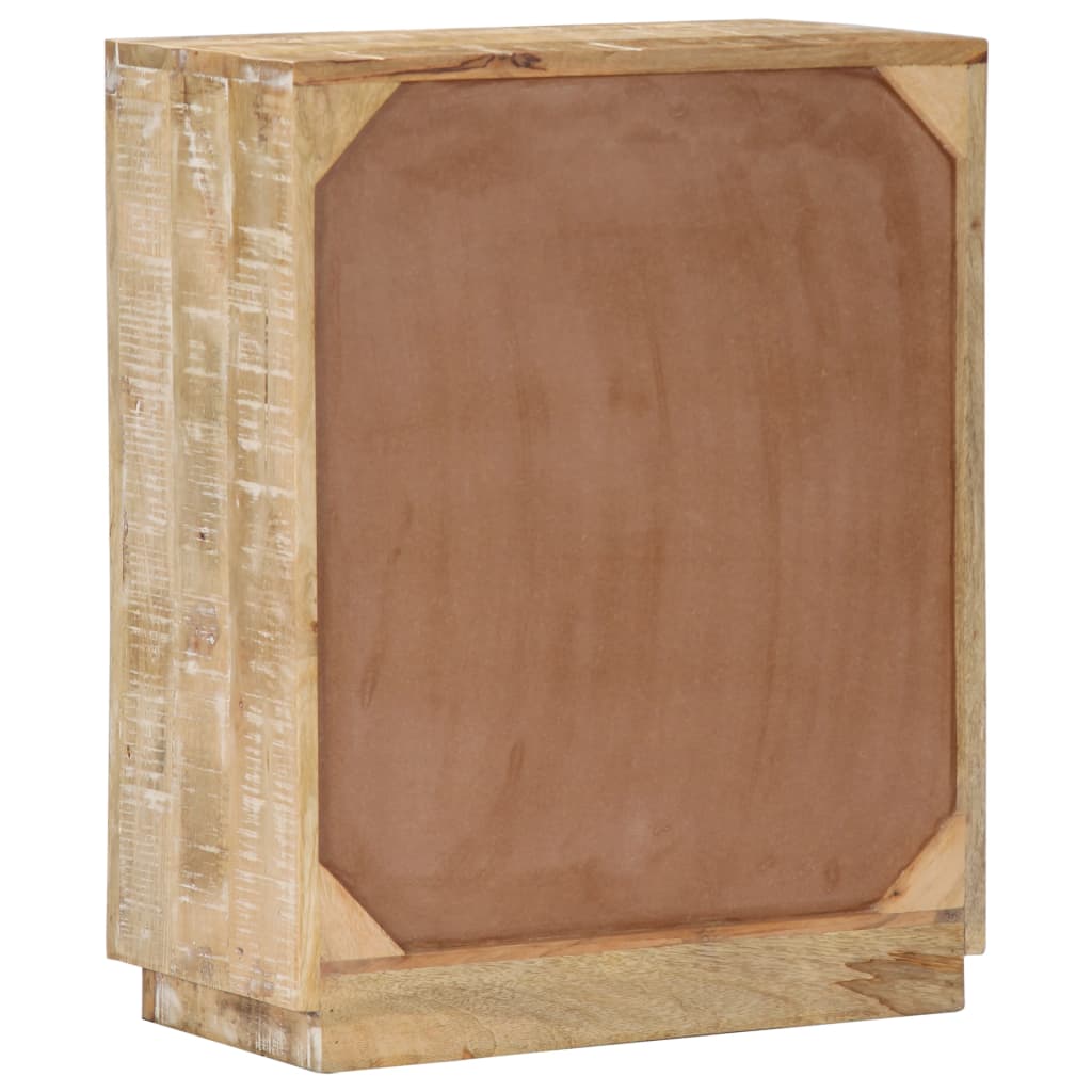vidaXL Sideboard 23.6"x11.8"x29.5" Solid Mango Wood