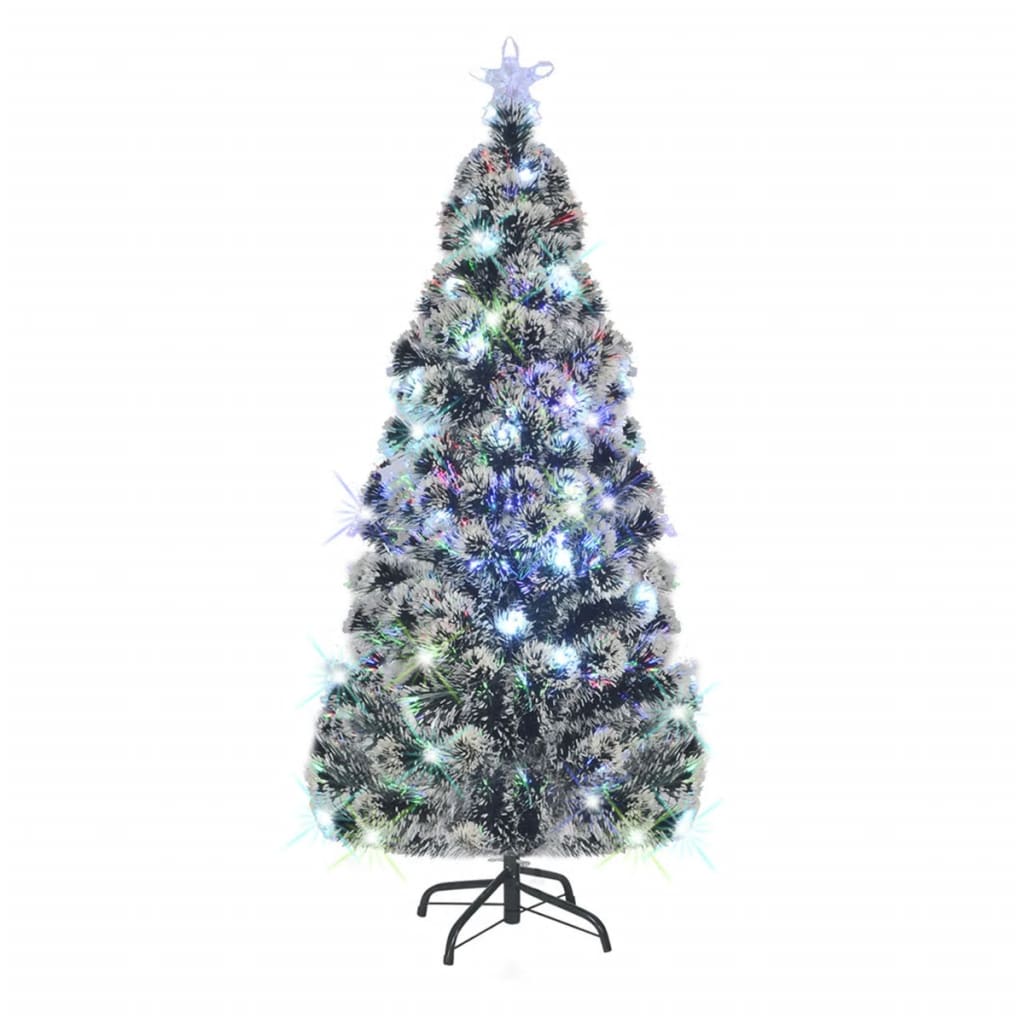 vidaXL Pre-lit Christmas Tree with Stand 6 ft 220 Branches