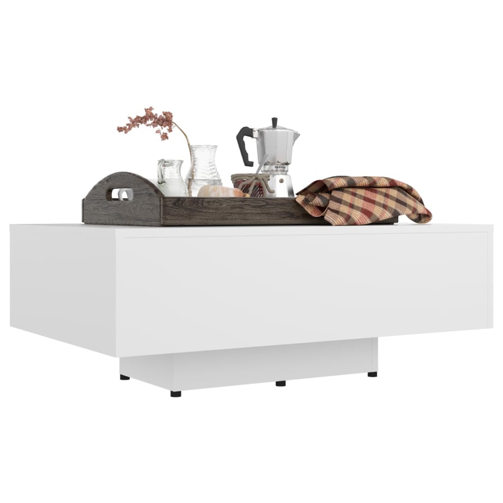 vidaXL Coffee Table White 33.5"x21.7"x12.2" Engineered Wood
