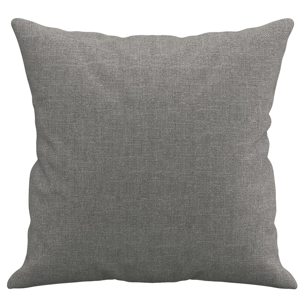 vidaXL Throw Pillows 2 pcs Dark Gray 15.7"x15.7" Fabric