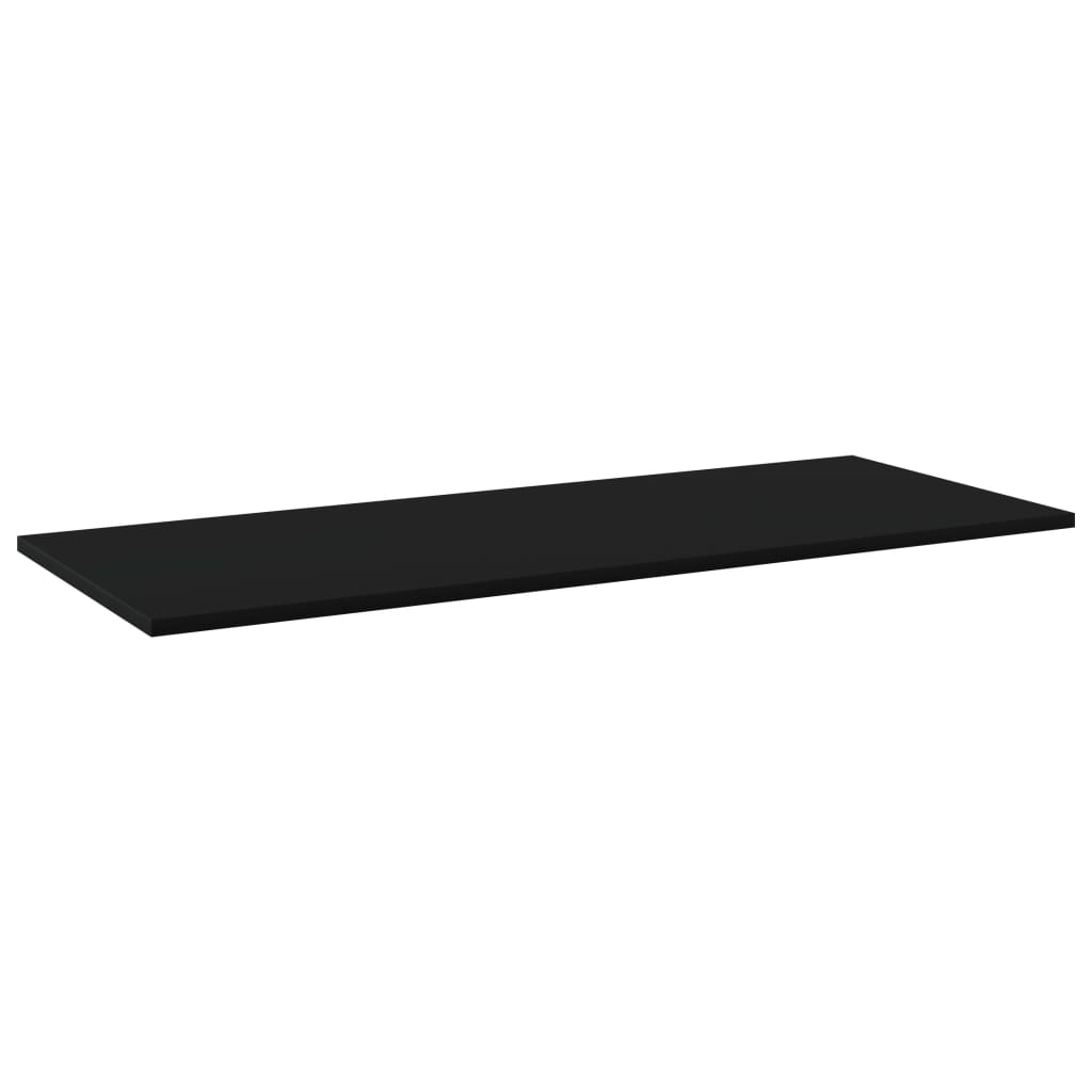 vidaXL Bookshelf Boards 4 pcs Black 39.4"x15.7"x0.6" Engineered Wood