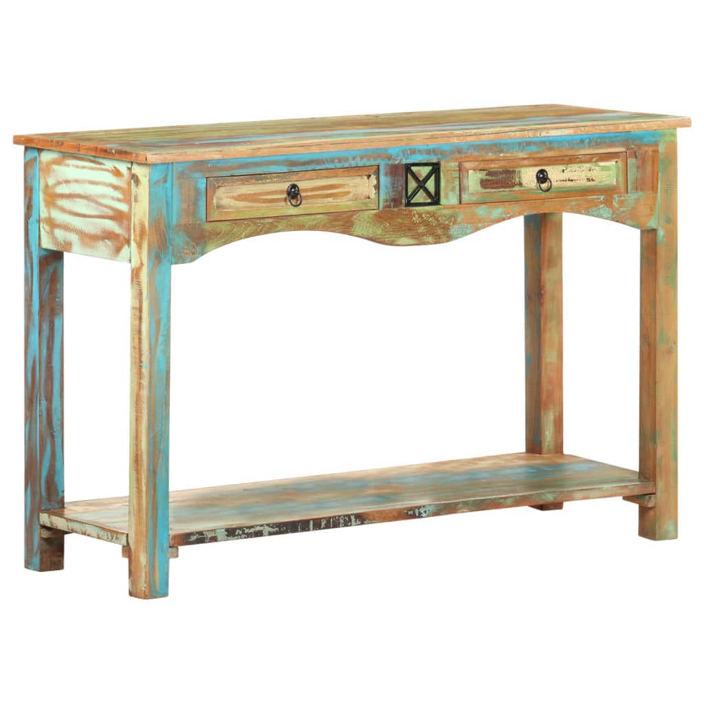 vidaXL Console Table 47.2"x15.7"x29.5" Solid Reclaimed Wood