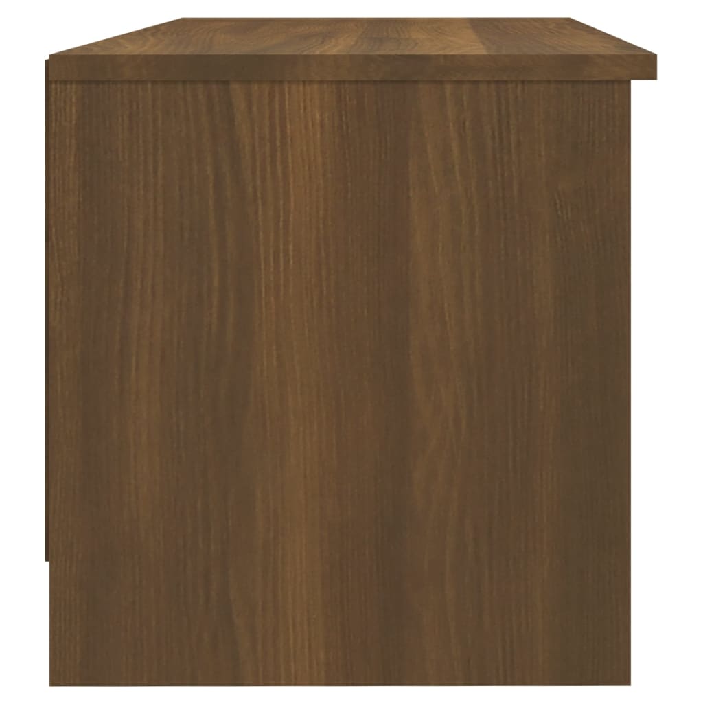 vidaXL TV Stand Brown Oak 40.2"x14"x14.4" Engineered Wood