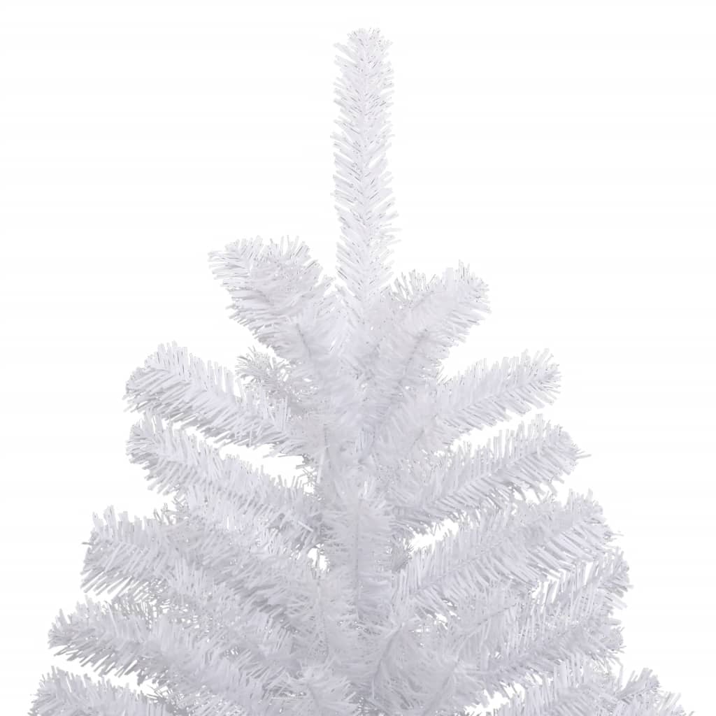 vidaXL Artificial Hinged Christmas Tree with Flocked Snow 47.2"