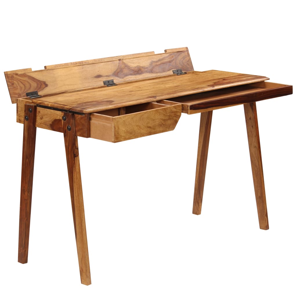 vidaXL Writing Desk 46.5"x19.7"x29.9" Solid Sheesham Wood
