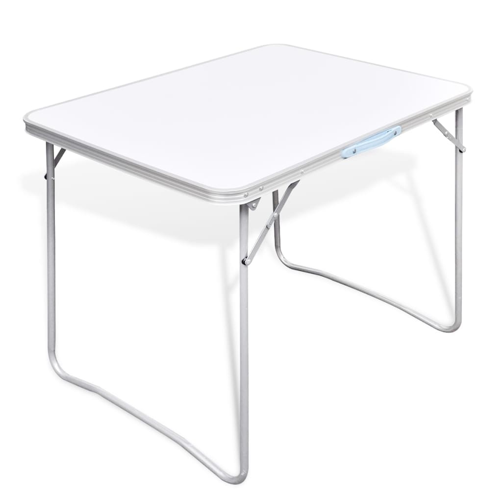 Foldable Camping Table with Metal Frame 31.5"x23.6"