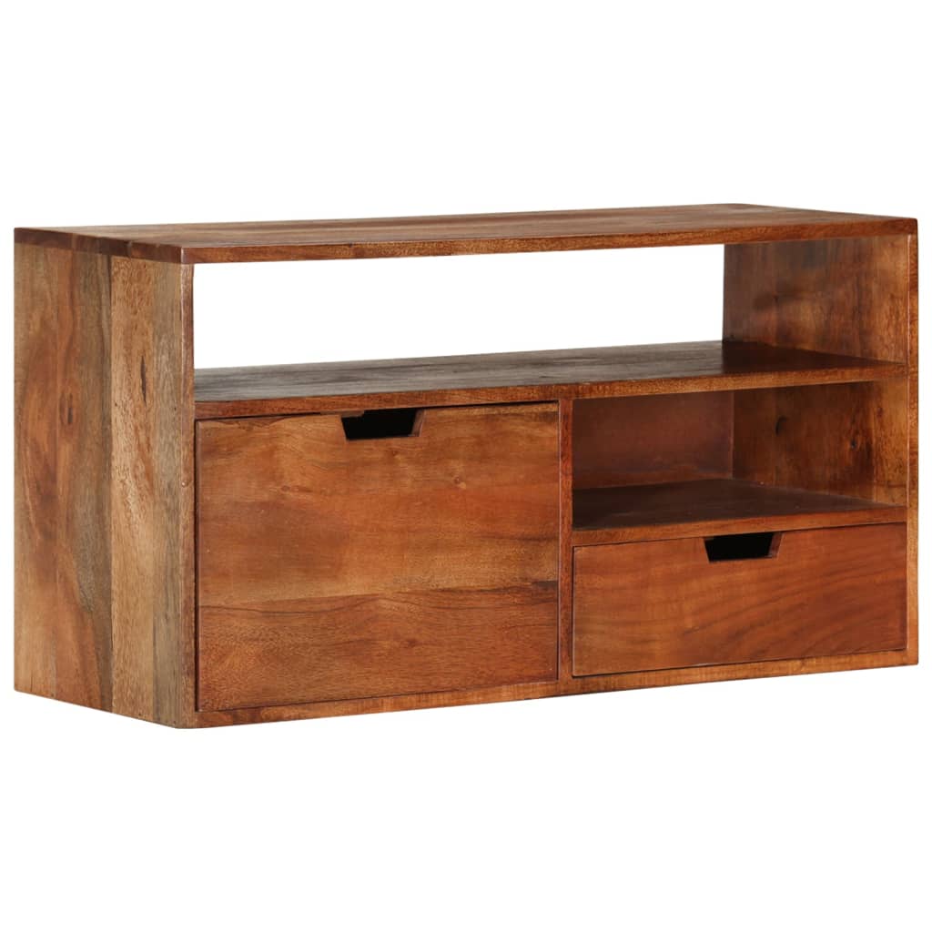 vidaXL TV Cabinet 31.5"x11.8"x16.5" Solid Acacia Wood