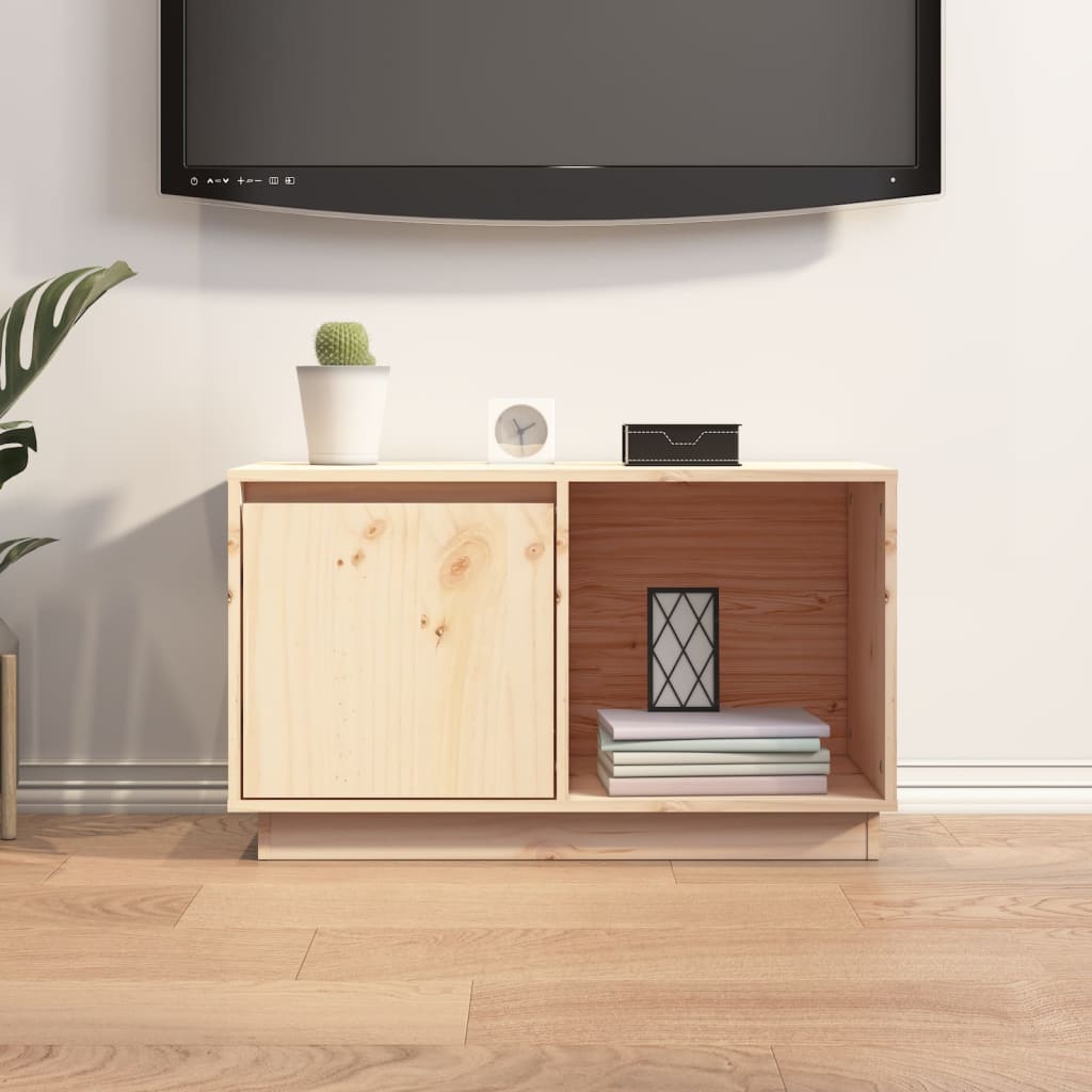 vidaXL TV Cabinet 29.1"x13.8"x17.3" Solid Wood Pine