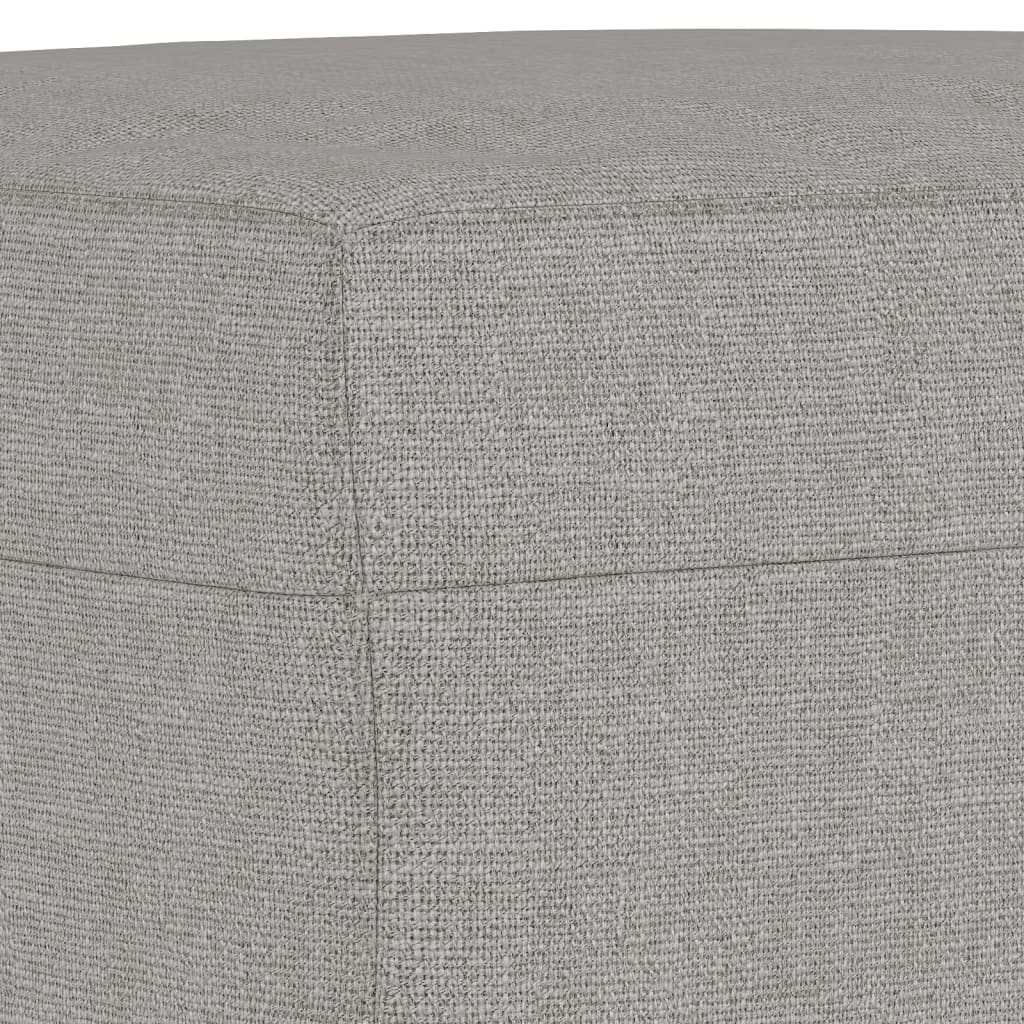 vidaXL Bench Light Gray 39.4"x13.8"x16.1" Fabric