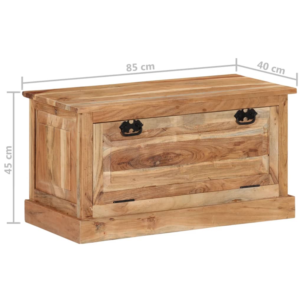 vidaXL Shoe Storage Bench 33.5"x15.7"x17.7" Solid Acacia Wood
