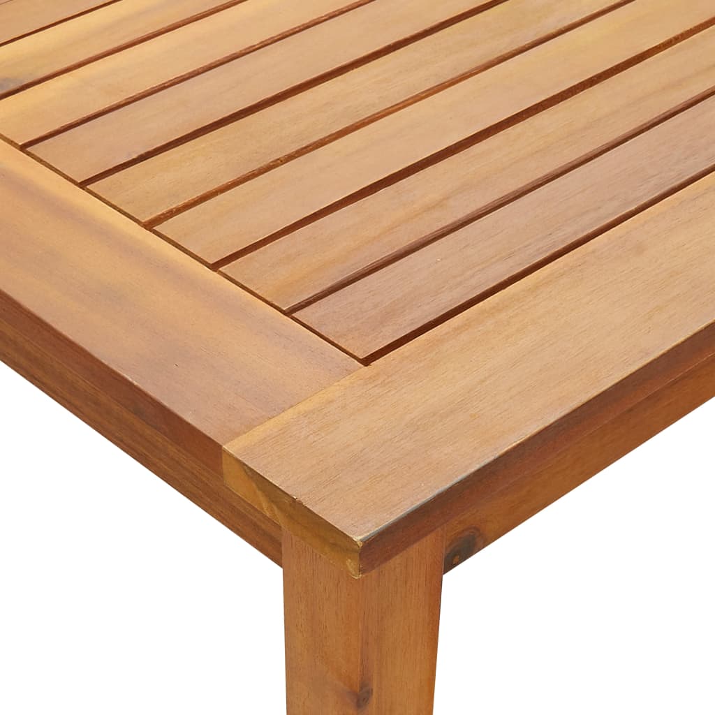 vidaXL Patio Table 55.1"x31.5"x29.1" Solid Acacia Wood