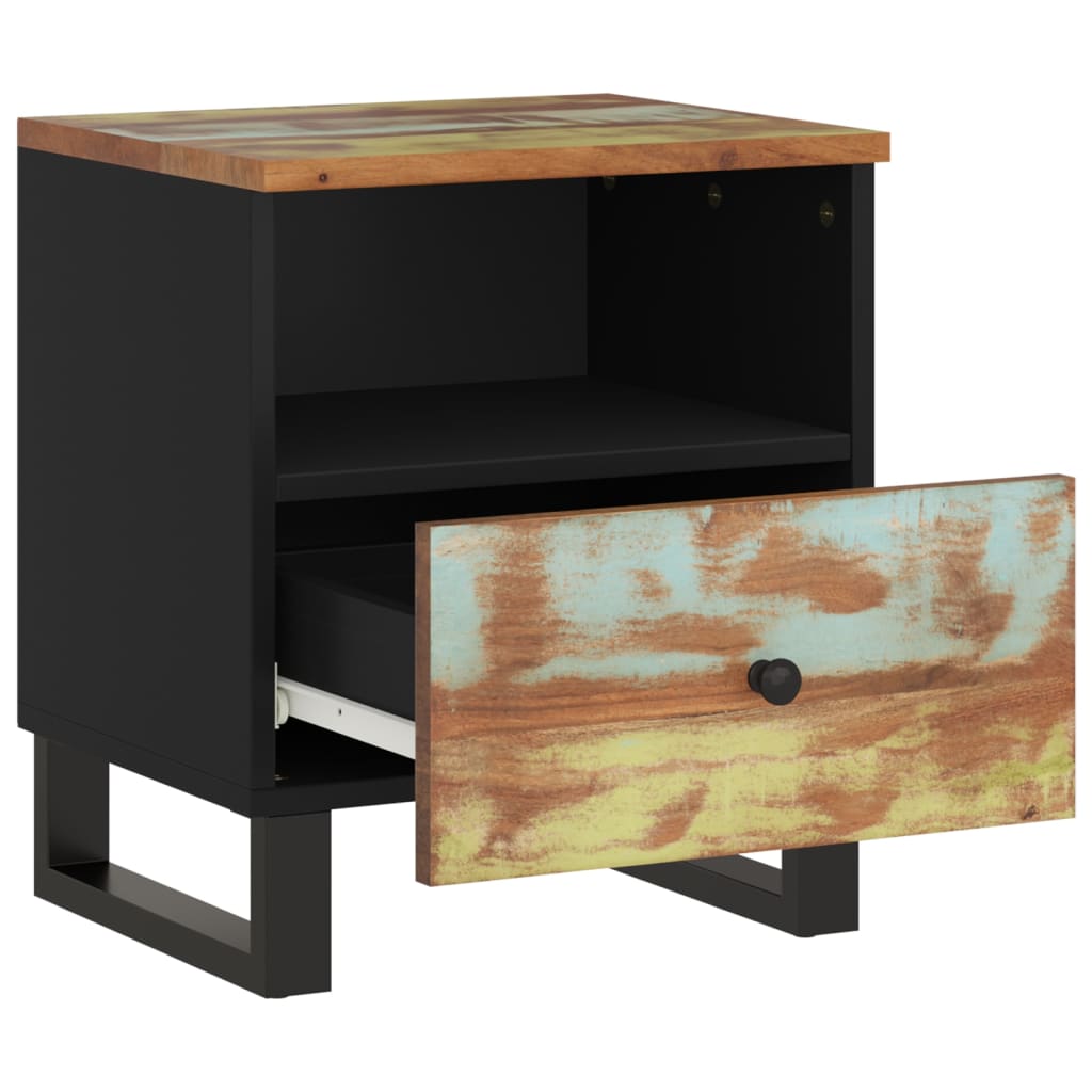 vidaXL Bedside Cabinet Solid Wood Reclaimed&Engineered Wood