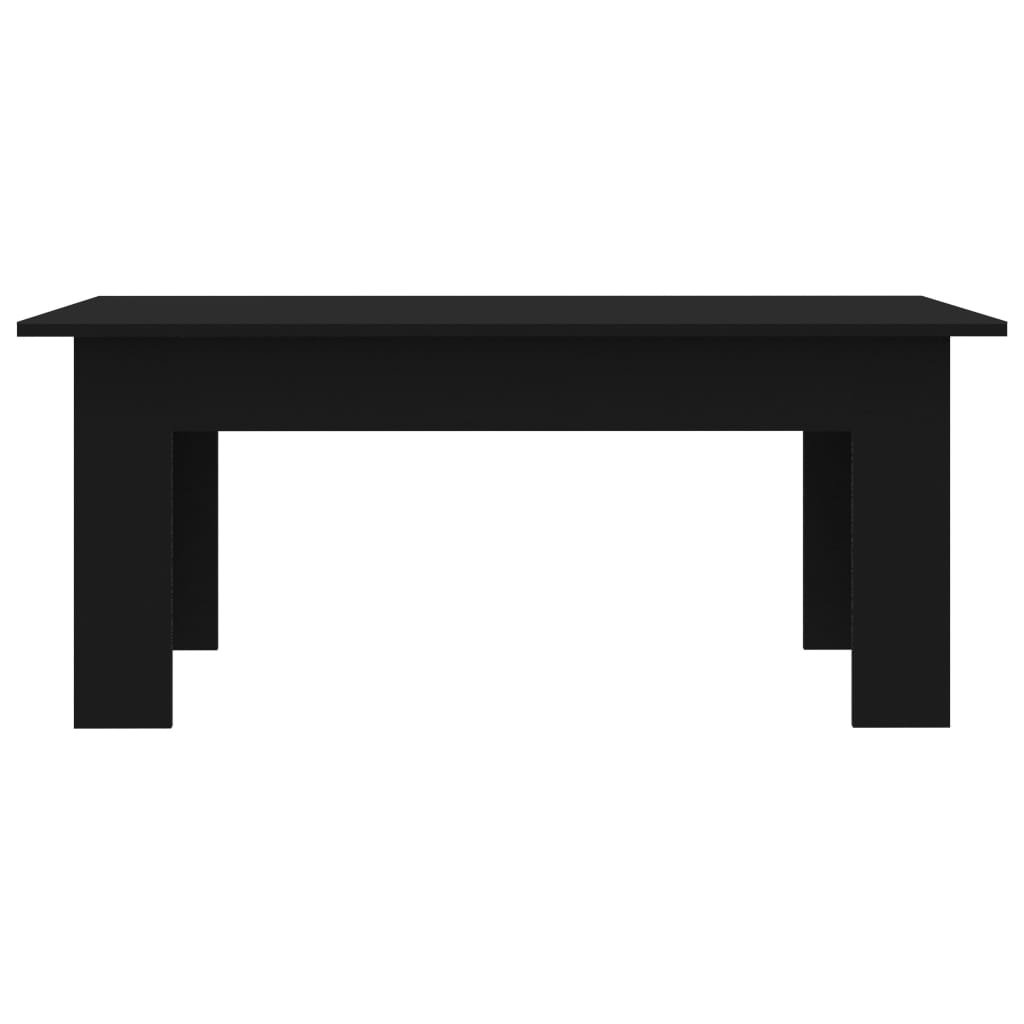 vidaXL Coffee Table Black 39.4"x23.6"x16.5" Chipboard