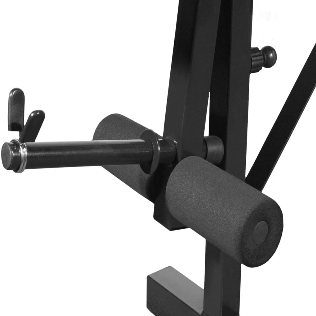 vidaXL Folding Weight Bench Dumbbell Barbell Set Home Gym