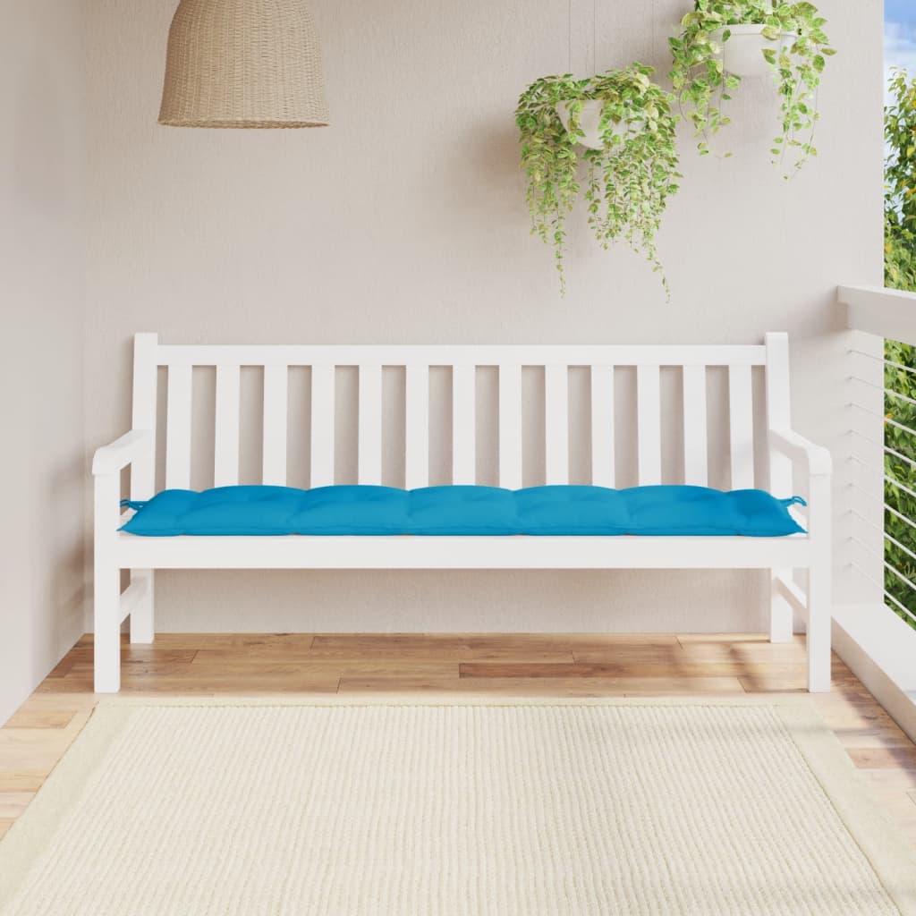 padded outdoor bench