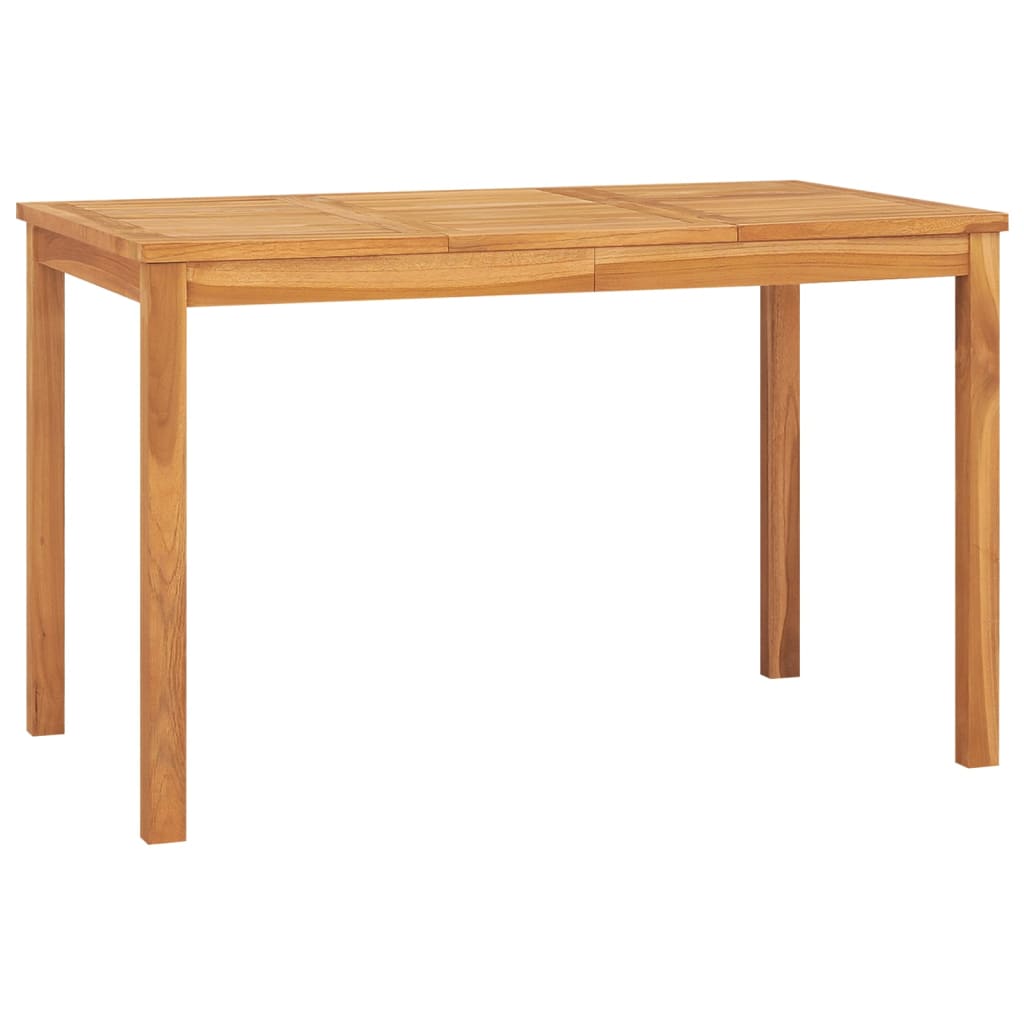vidaXL Patio Dining Table 47.2"x27.6"x30.3" Solid Teak Wood