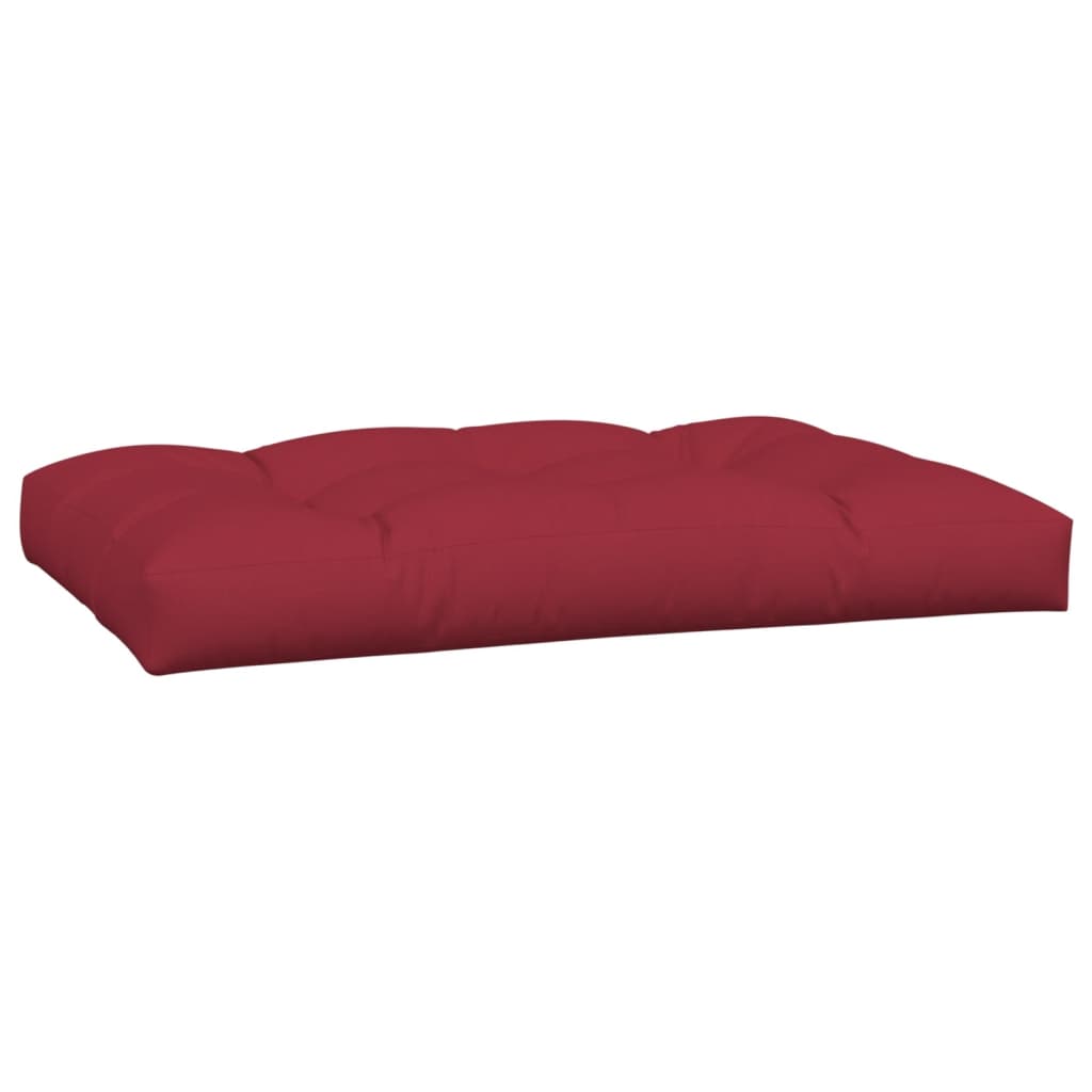 vidaXL Pallet Cushions 5 pcs Wine Red Fabric