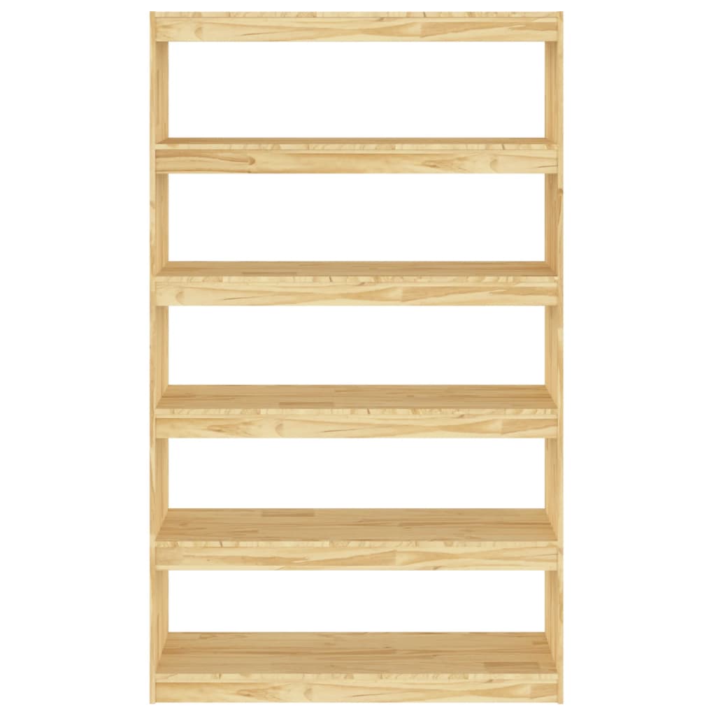 vidaXL Book Cabinet/Room Divider 39.4"x11.8"x65.9" Solid Wood Pine
