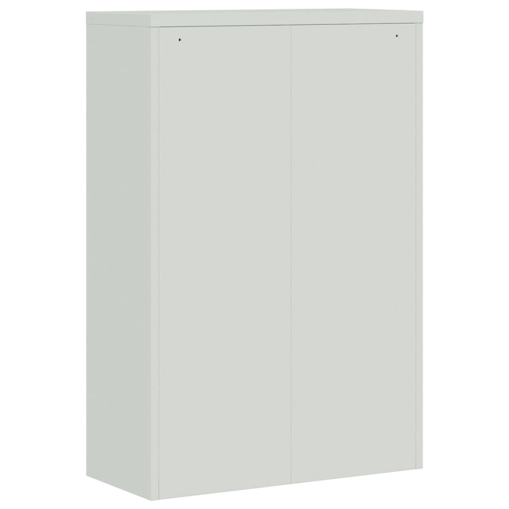 vidaXL Office Cabinet Metal 35.4"x15.7"x55.1" Gray and Blue