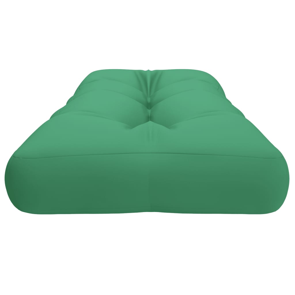 vidaXL Pallet Cushion Green 47.2"x15.7"x4.7" Fabric