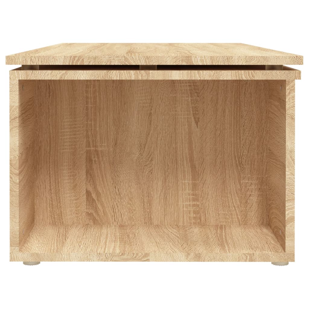 vidaXL Coffee Table Sonoma Oak 59.1"x19.7"x13.8" Engineered Wood