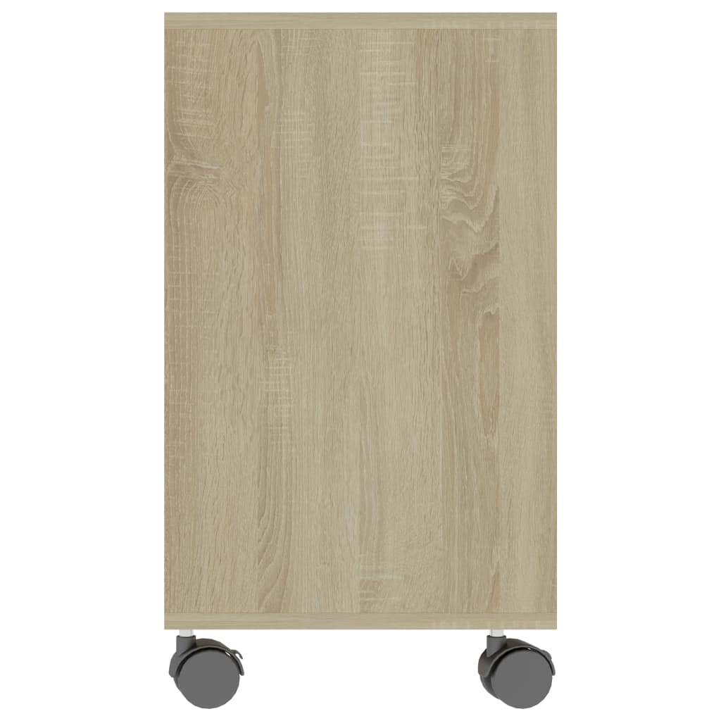 vidaXL Side Table Sonoma Oak 27.6"x13.8"x21.7" Engineered Wood