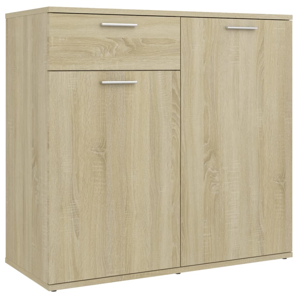 vidaXL Sideboard Sonoma Oak 31.5"x14.2"x29.5" Engineered Wood