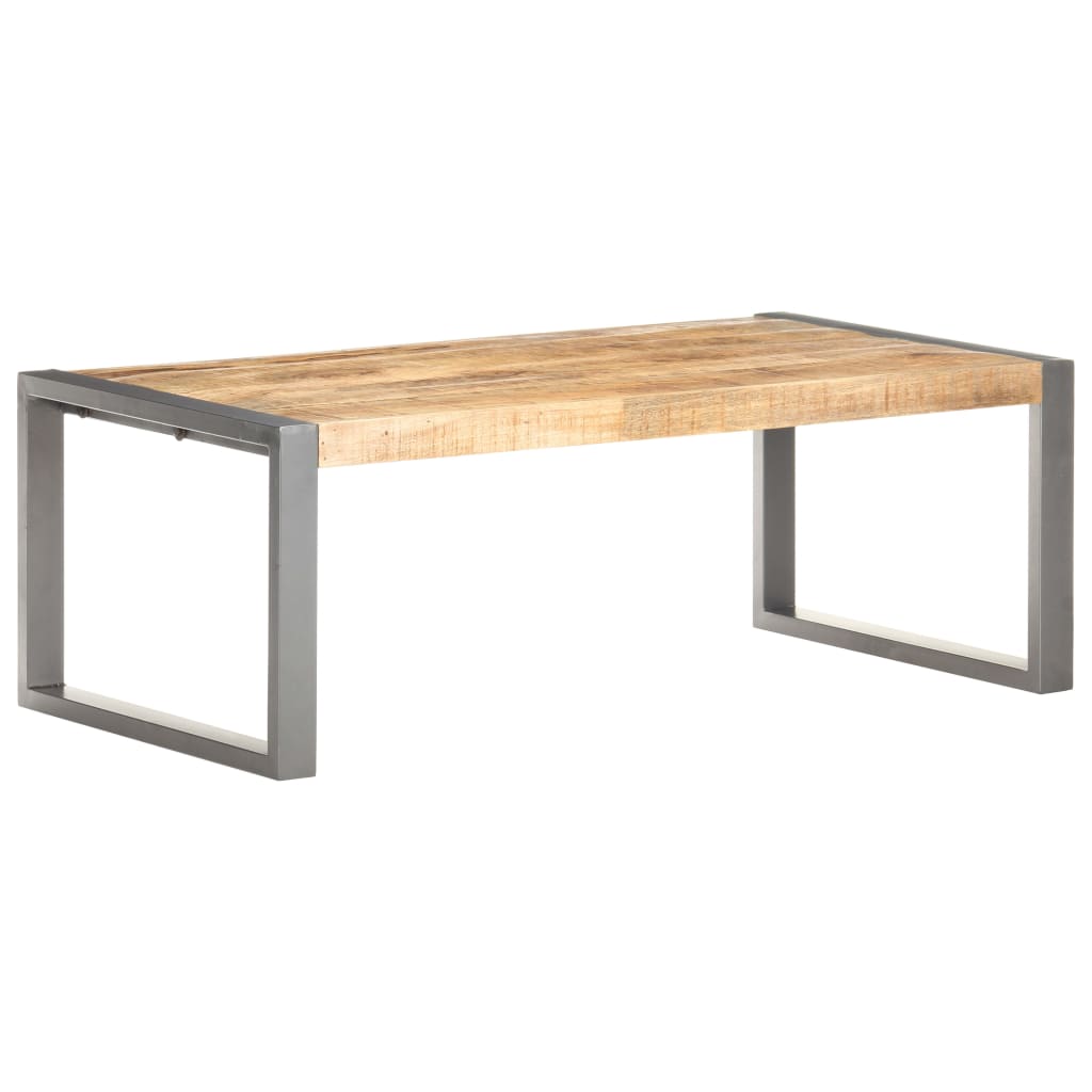 vidaXL Coffee Table 43.3"x23.6"x15.7" Rough Mango Wood
