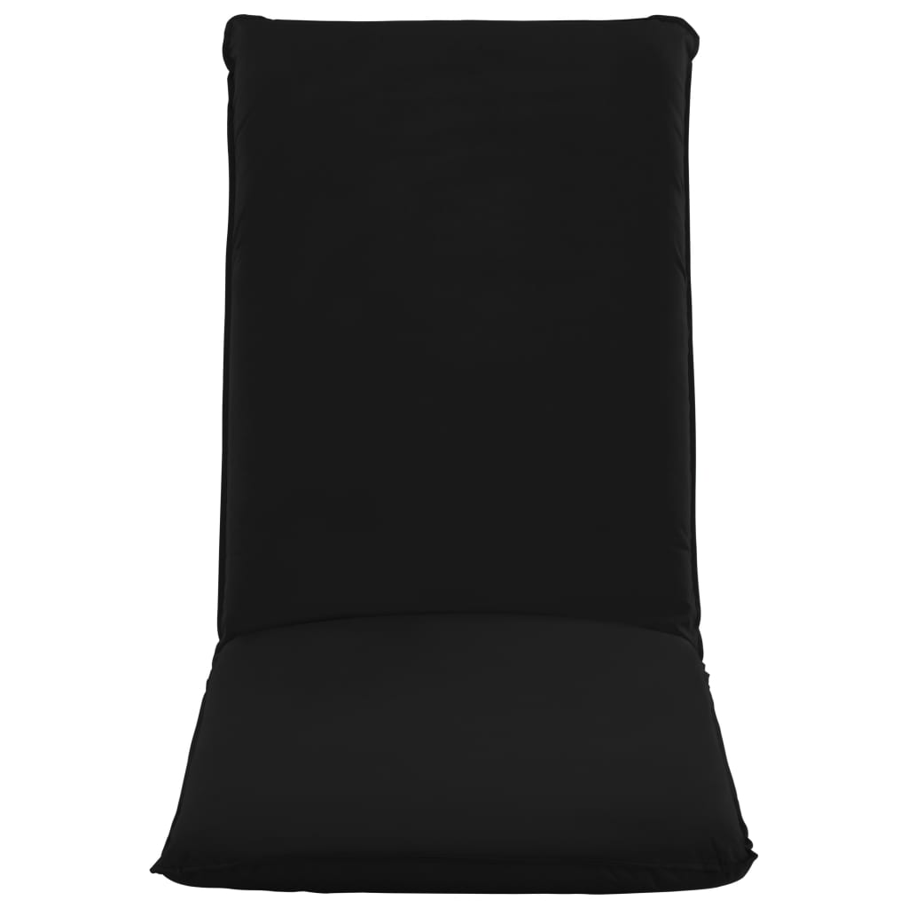 vidaXL Foldable Sunlounger Oxford Fabric Black