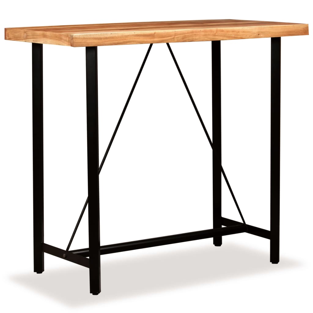 vidaXL Bar Table Solid Acacia Wood 47.2"x23.6"x42.1"