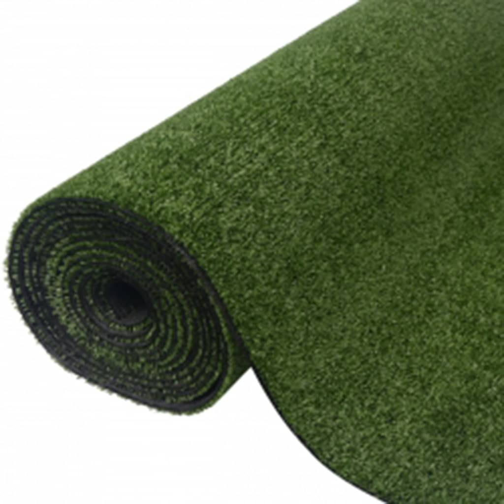 vidaXL Artificial Grass 0.3"/0.4" 52.4"x393.7" Green