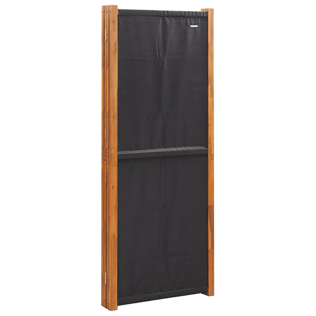 vidaXL 5-Panel Room Divider Black 137.8"x70.9"