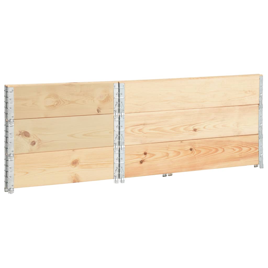 vidaXL Raised Beds 3 pcs 19.7"x39.4" Solid Pine Wood