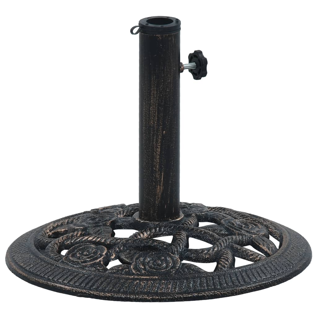 vidaXL Umbrella Base Bronze 19.8 lb 15.7" Cast Iron