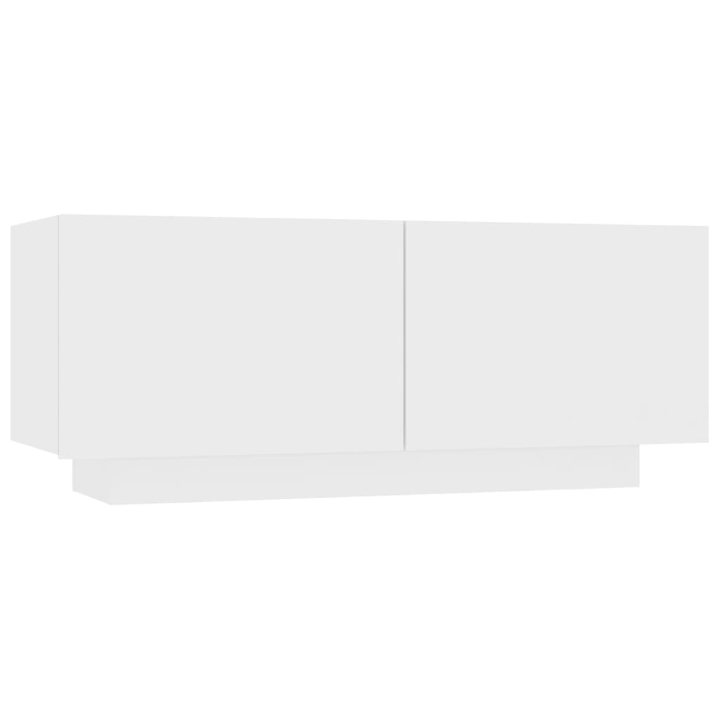 vidaXL Bedside Cabinet White 39.4"x13.8"x15.7" Engineered Wood