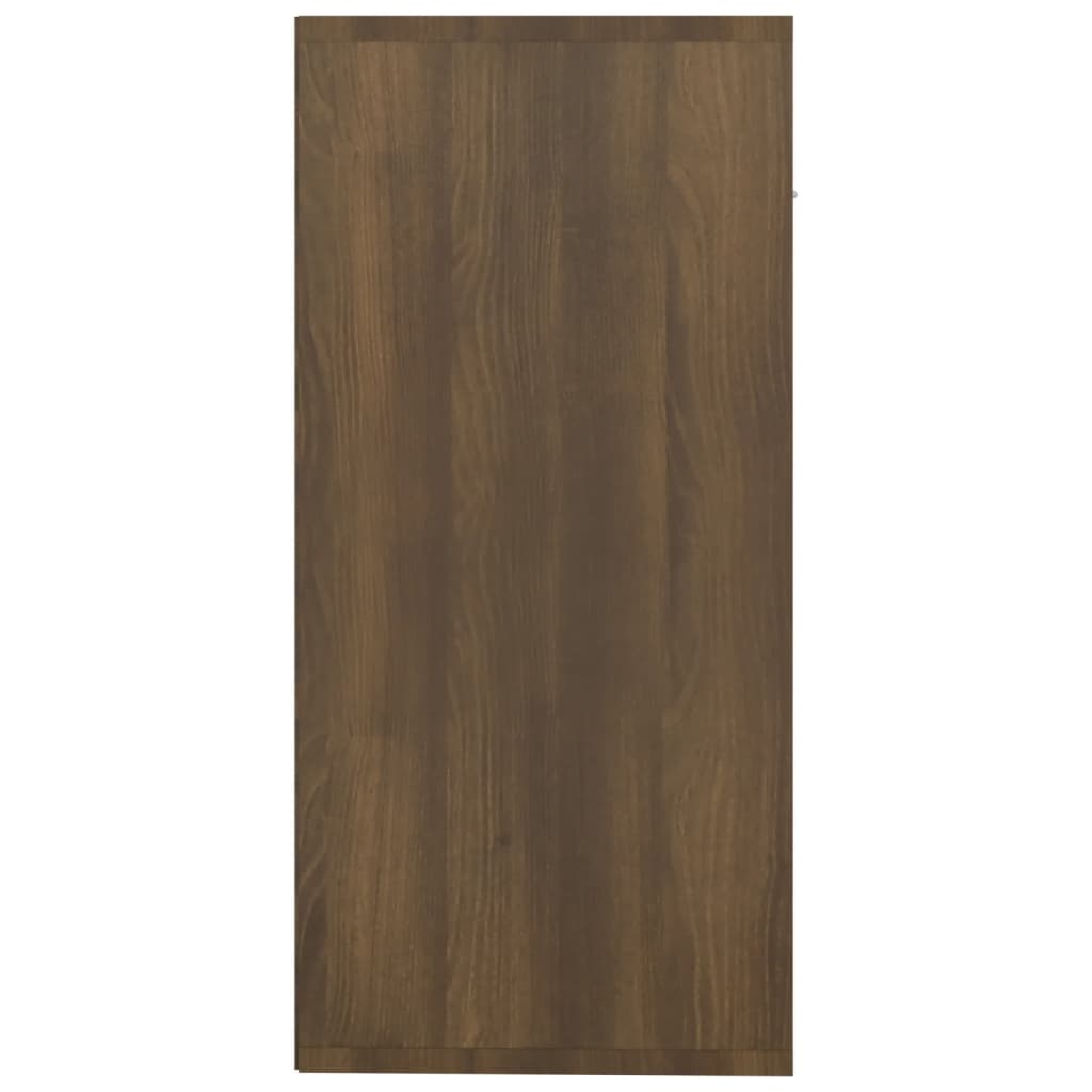 vidaXL Sideboard Brown Oak 34.6"x11.8"x25.6" Engineered Wood