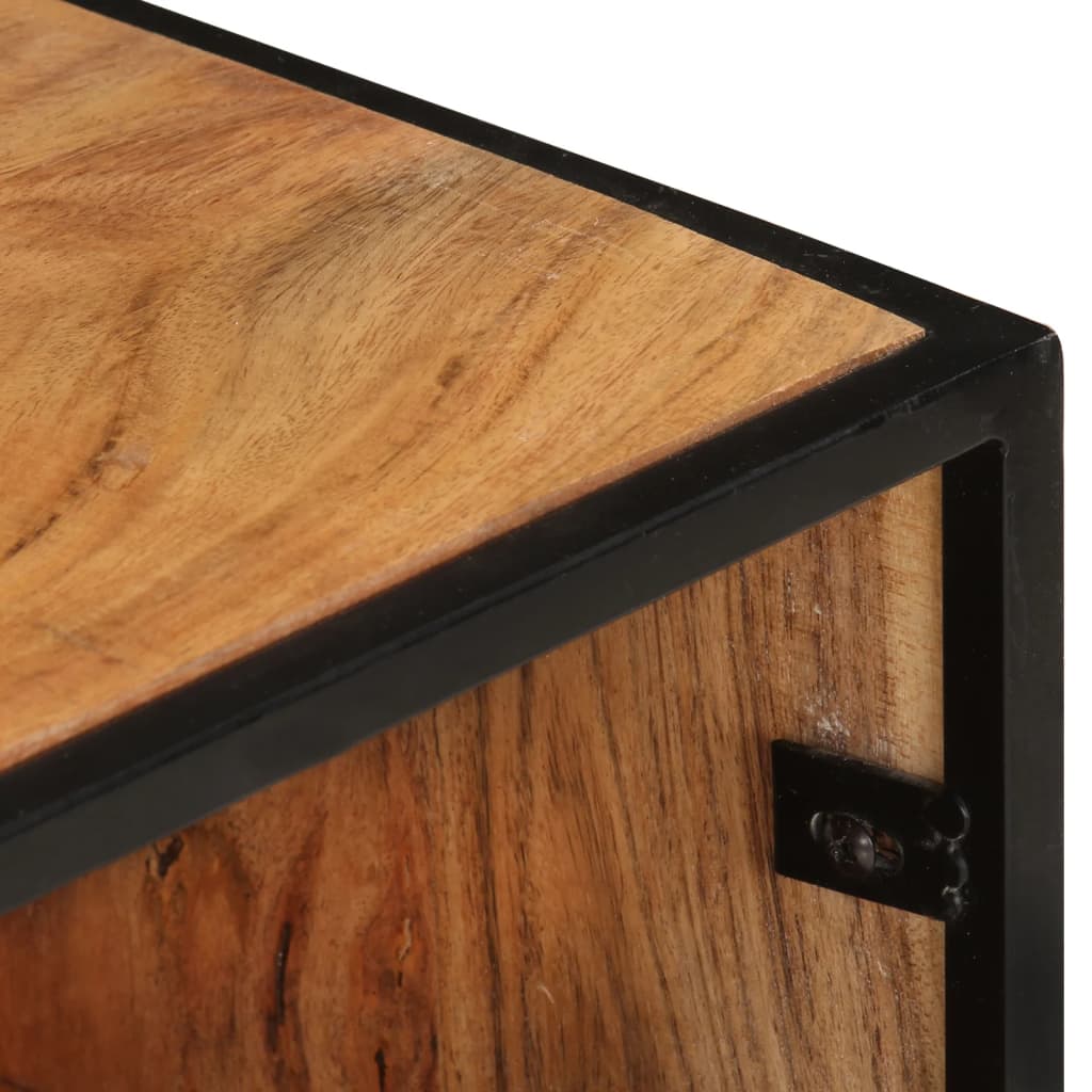 vidaXL TV Cabinet 43.3"x11.8"x17.7" Solid Acacia Wood