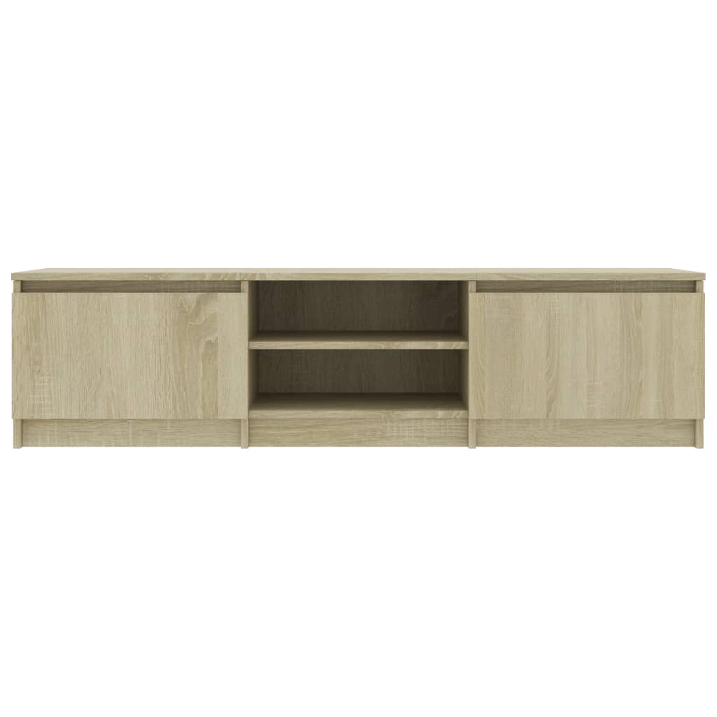 vidaXL TV Stand Sonoma Oak 55.1"x15.7"x14" Engineered Wood