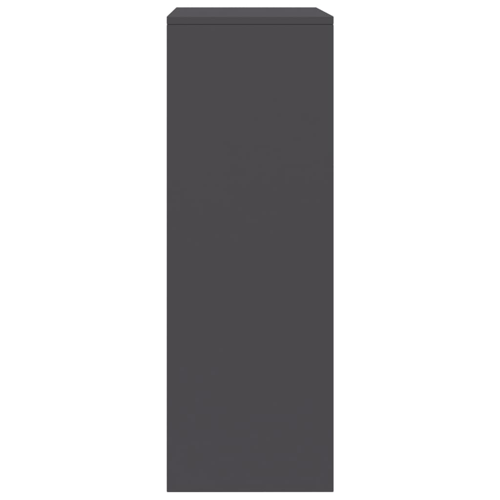 vidaXL Sideboard with 6 Drawers Gray 19.7"x13.4"x37.8" Chipboard