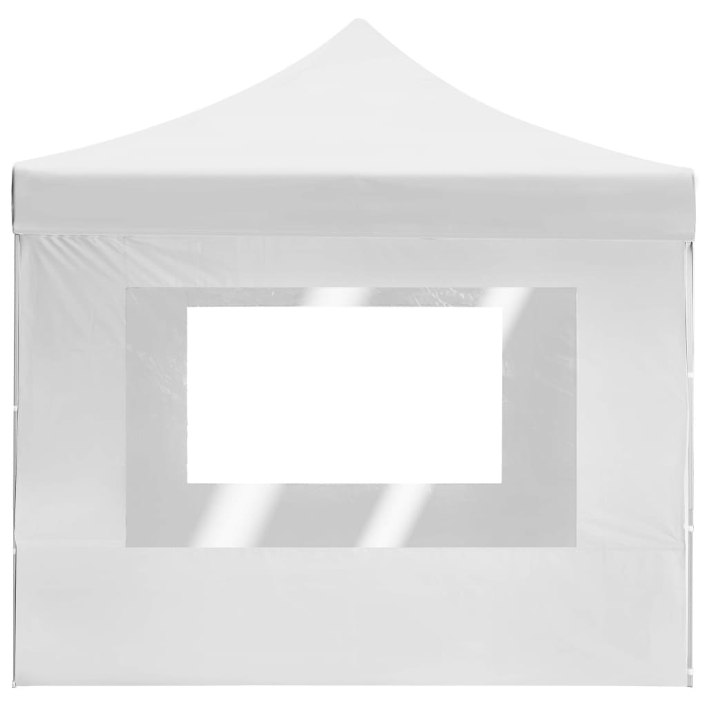 vidaXL Professional Folding Party Tent with Walls Aluminum 14.8'x9.8' White