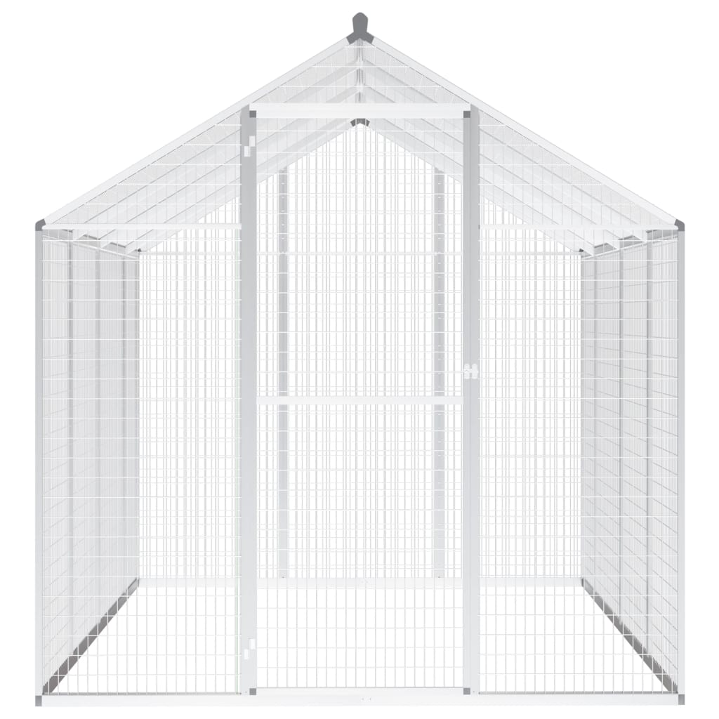 vidaXL Outdoor Aviary Aluminum 70"x95.3"x75.6"