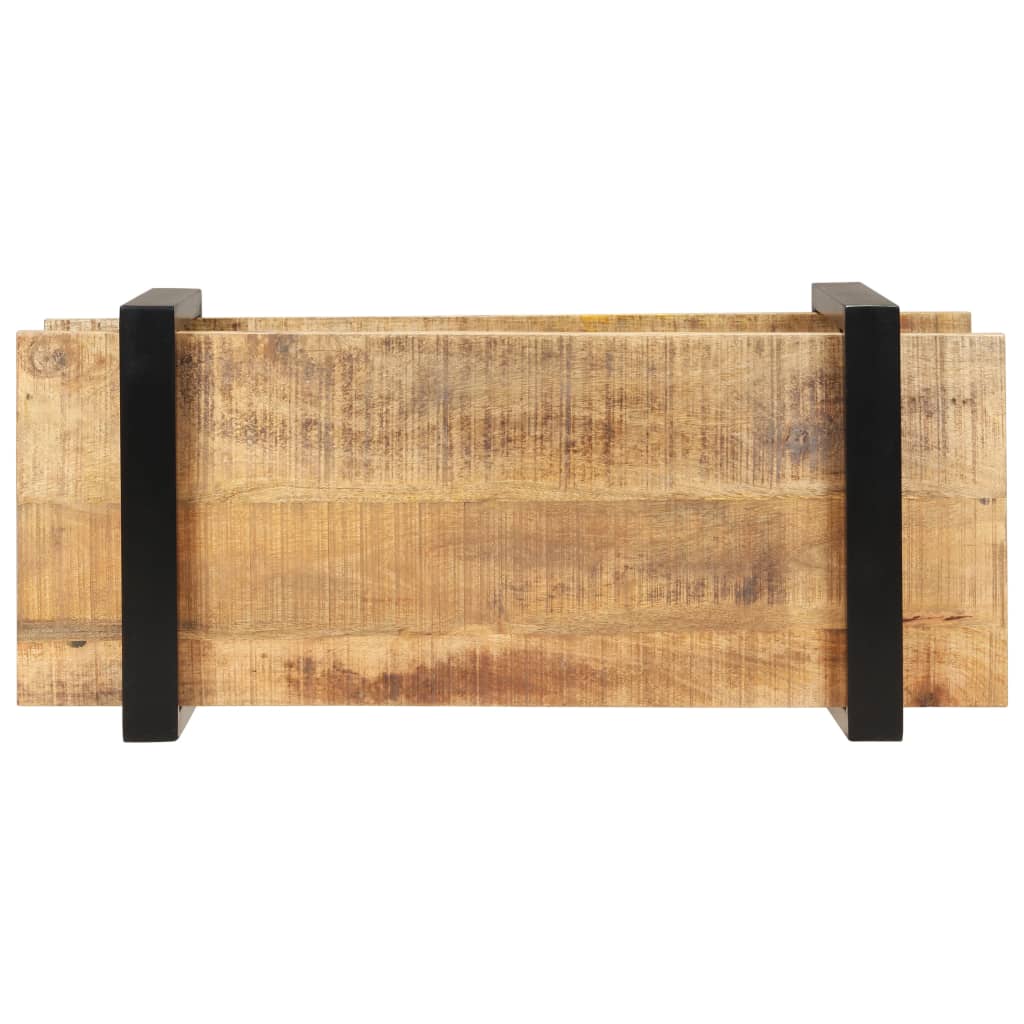 vidaXL TV Cabinet 35.4"x15.7"x15.7" Rough Mango Wood