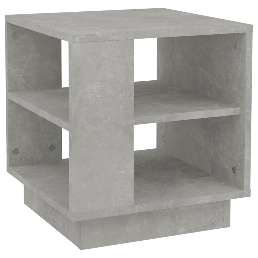 vidaXL Coffee Table Concrete Gray 15.7"x15.7"x16.9" Engineered Wood